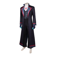 Hazbin Hotel Saison 2(2025) Vox Trench Long Noir Cosplay Costume