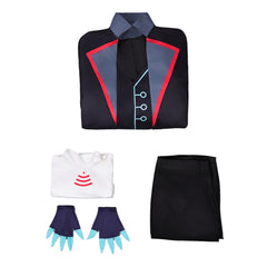 Hazbin Hotel Saison 2(2025) Vox Trench Long Noir Cosplay Costume