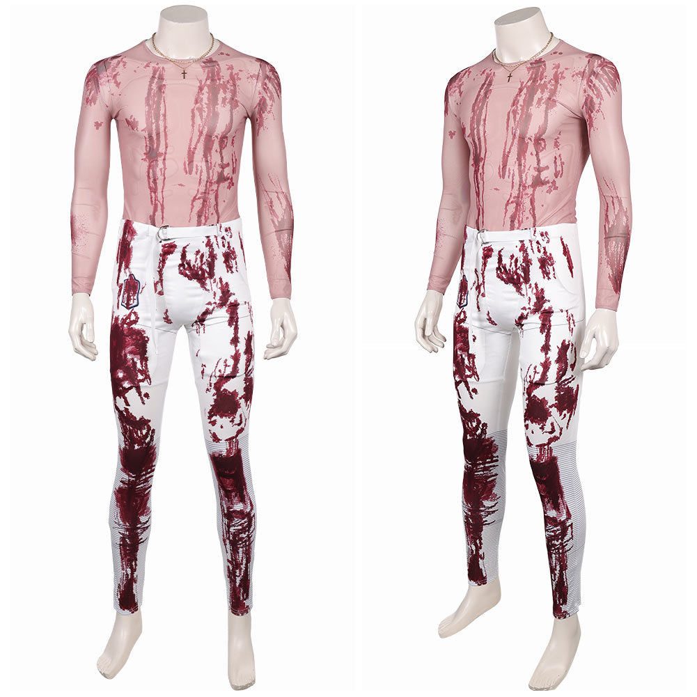 Him(2025) Cameron Cade Tenue Blanche Taché de Sang Cosplay Costume