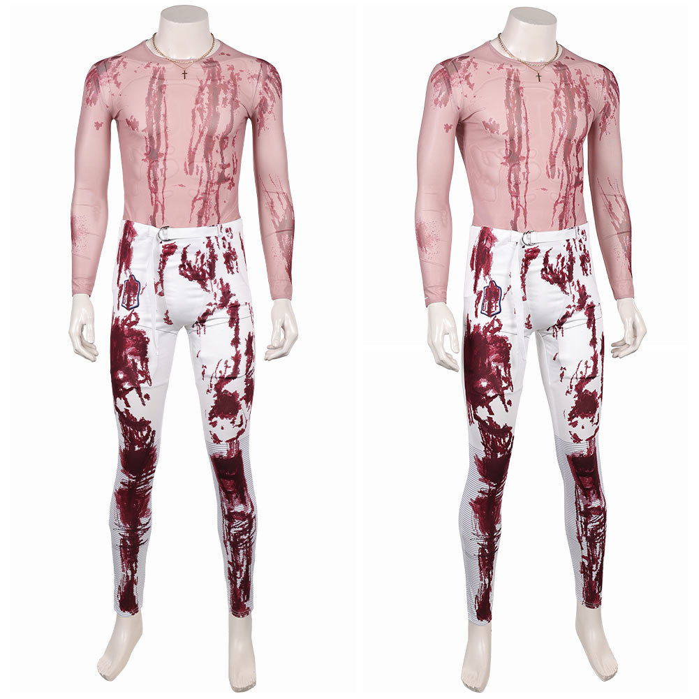 Him(2025) Cameron Cade Tenue Blanche Taché de Sang Cosplay Costume