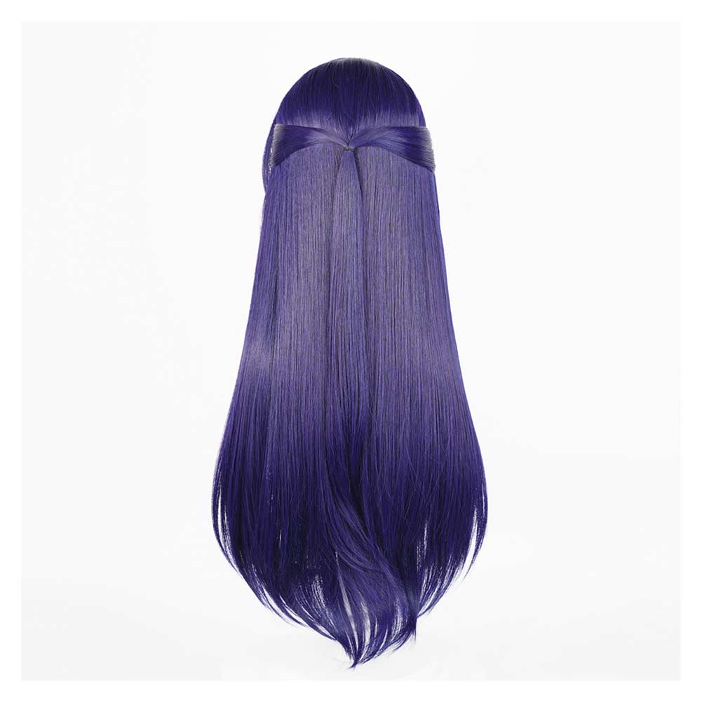 Honkai: Star Rail Acheron Bleu Foncé Cosplay Perruque