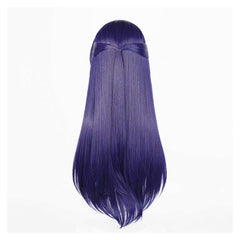 Honkai: Star Rail Acheron Bleu Foncé Cosplay Perruque