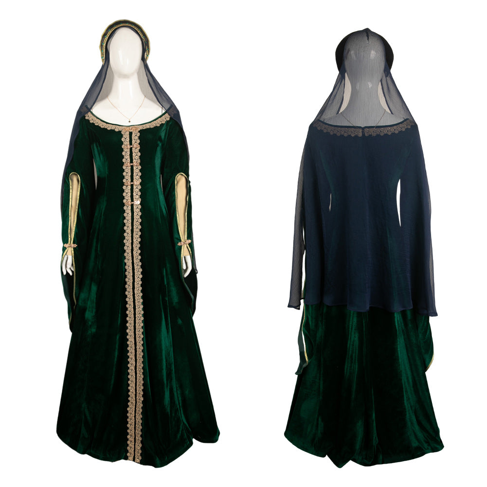 House of The Dragon Alicent Hightower Tenue Verte Cosplay Costume