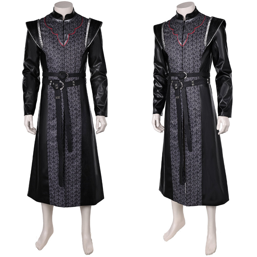House of The Dragon Daemon Targaryen Tenue Noire Cosplay Costume