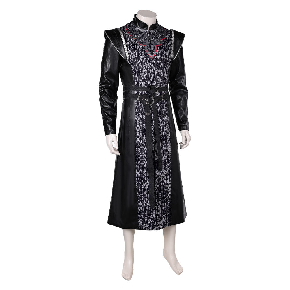 House of The Dragon Daemon Targaryen Tenue Noire Cosplay Costume