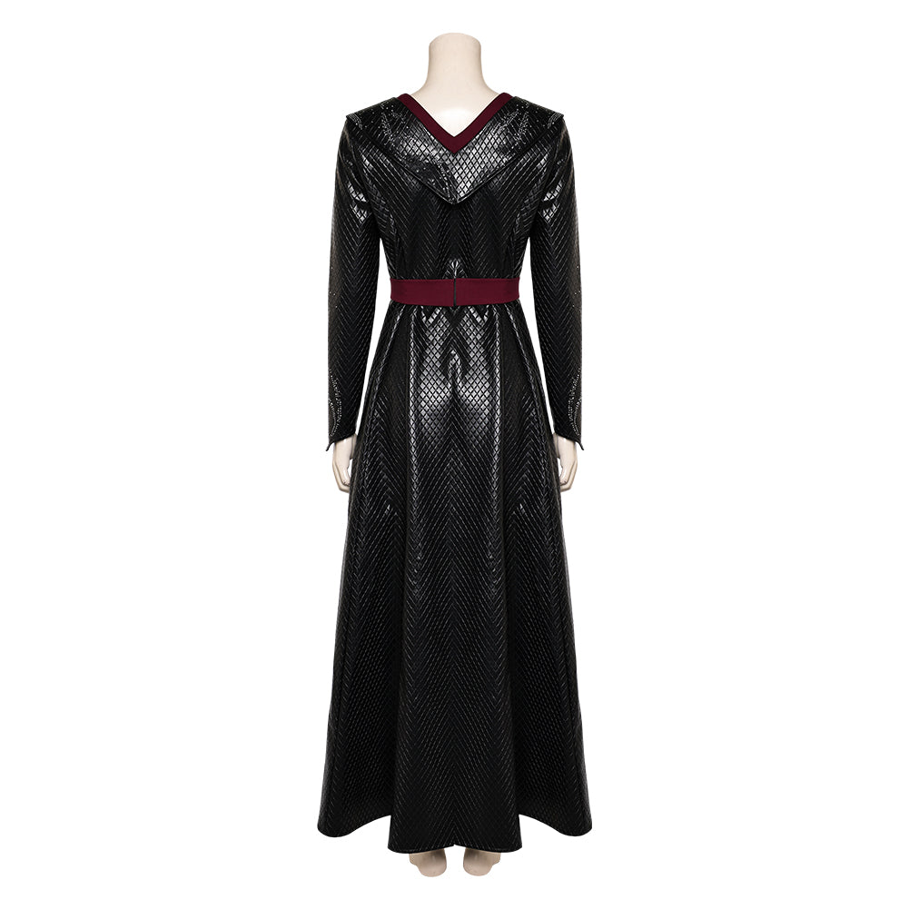 House of The Dragon Rhaenys Targaryen Tenue Noire Sans Cape Cosplay Costume