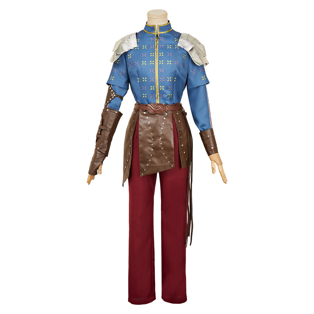 How to Train Your Dragon(2025) Astrid Tenue Bleue et Rouge Cosplay Costume