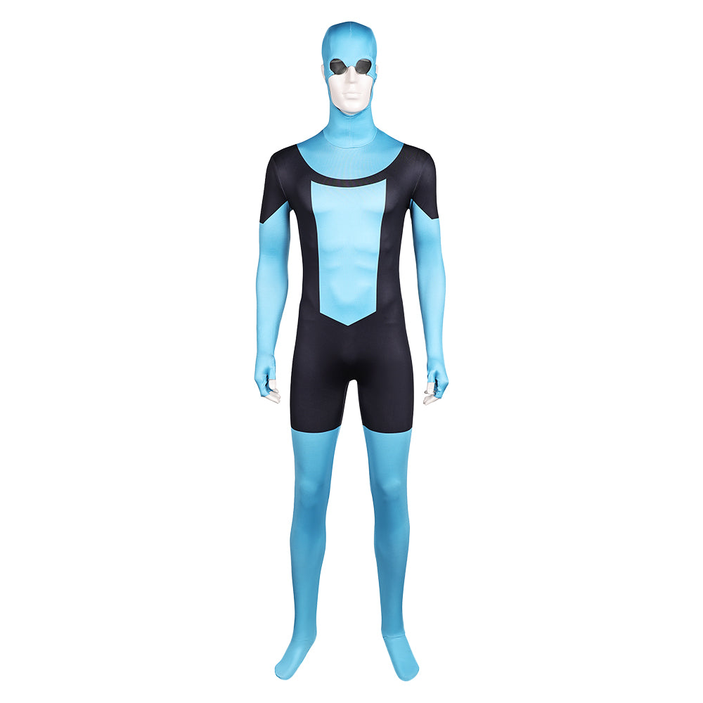 Invincible Saison 3(2025) Mark Grayson Combinaison Noire et Bleue Cosplay Costume