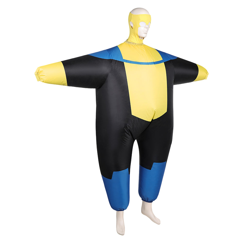 Invincible Saison 3(2025) Mark Grayson Gonflable Combinaison Noire et Jaune Cosplay Costume