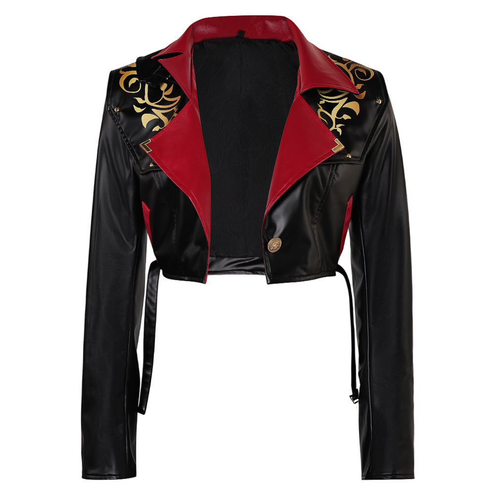 Adulte Arcane: League of Legends Saison 2(2024) Powder/Jinx Veste Noire Cosplay Costume