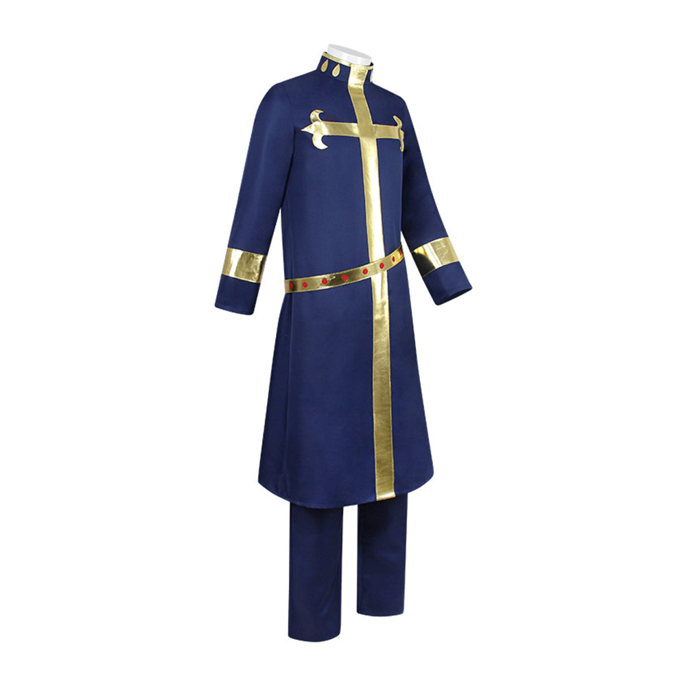 JJBA Enrico Pucci Tenue Bleu Marine Cosplay Costume