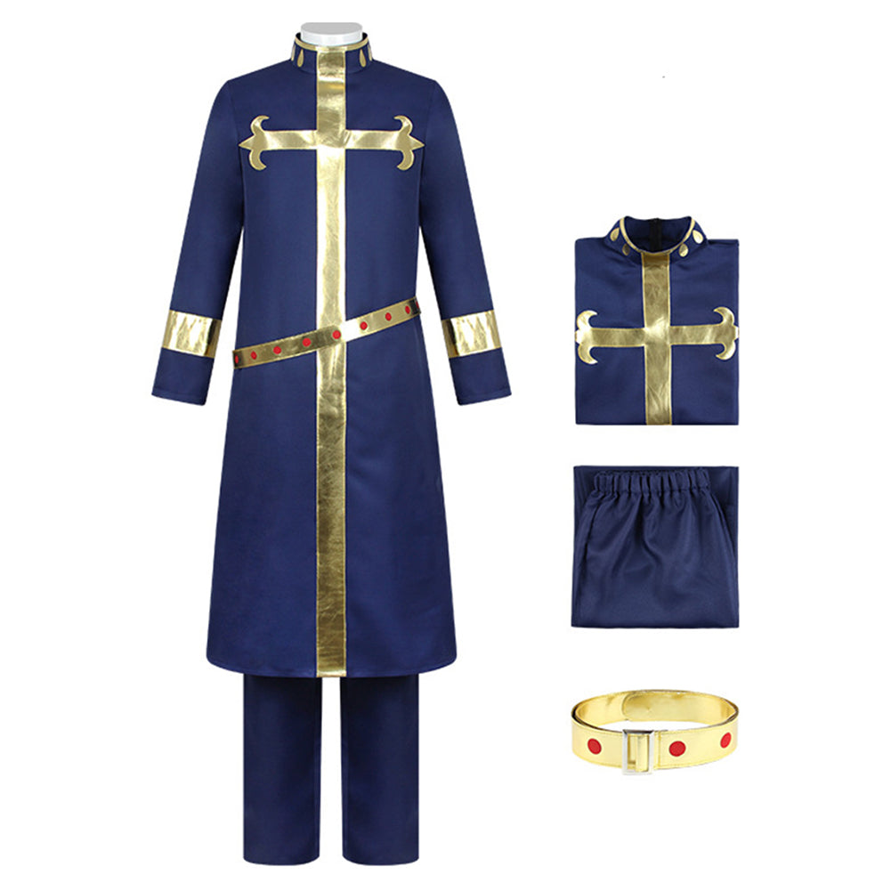 JJBA Enrico Pucci Tenue Bleu Marine Cosplay Costume