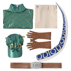 JJBA Diego Brando Tenue Bleue Cosplay Costume