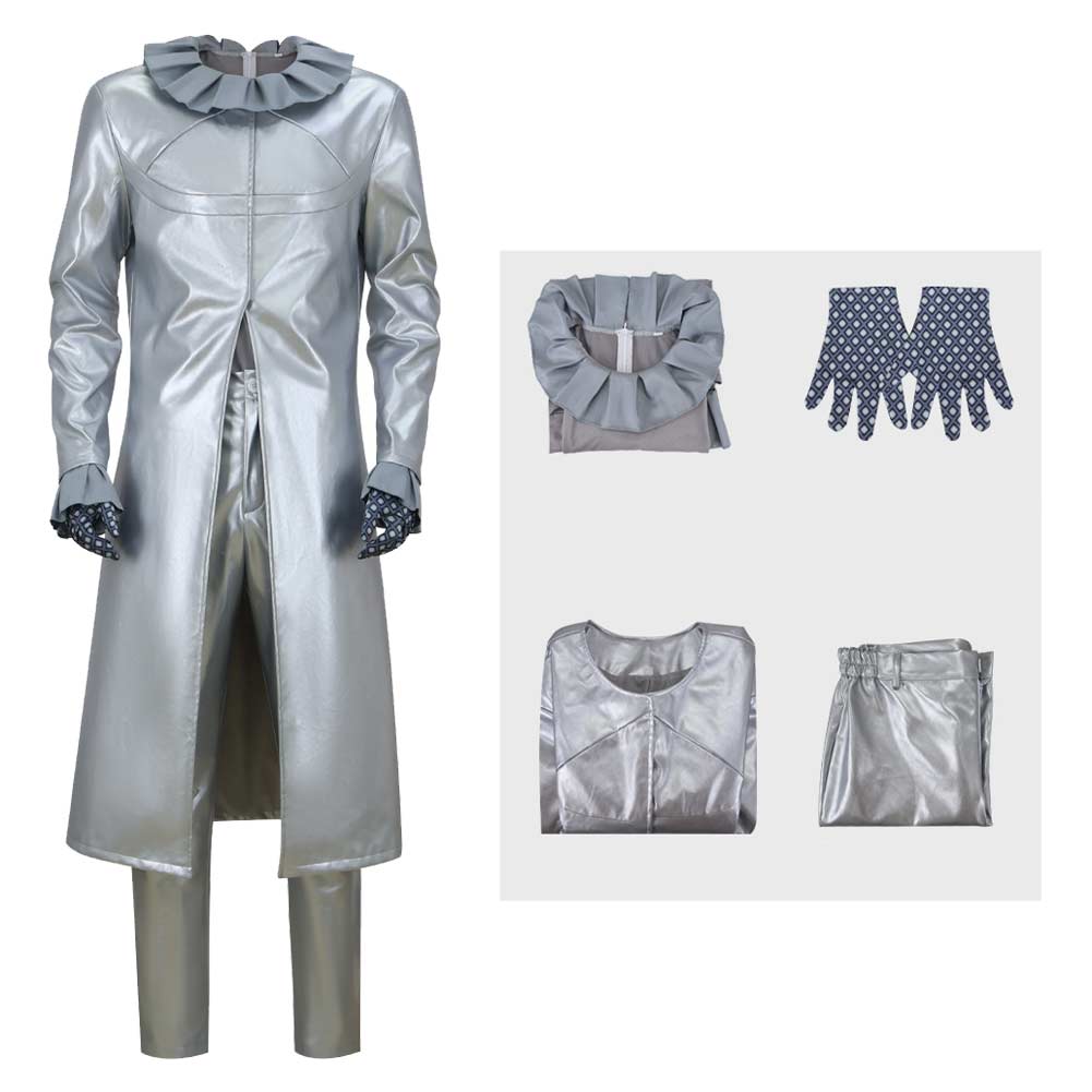 JJBA Funny Valentine Tenue Argentée Cosplay Costume