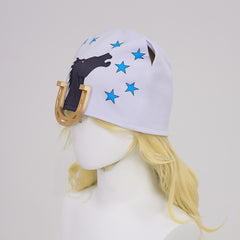 Johnny Joestar Tenue Blanche et Bleue Cosplay Costume