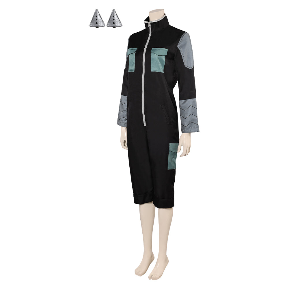 Kaiju No.8 Ashiro Mina Combinaison Noire Cosplay Costume
