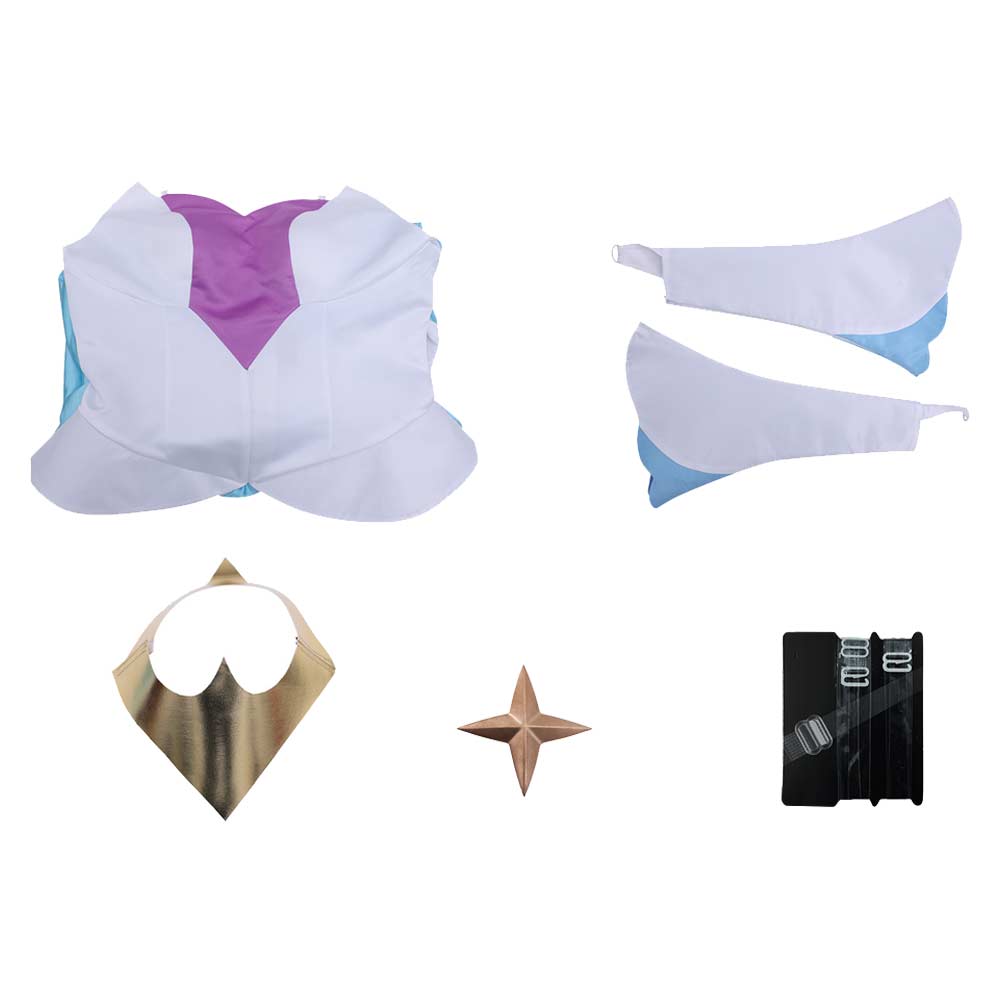 Knights of Guinevere(2025) Guinevere Robe Bleu et Blanche Cosplay Costume Ver.2