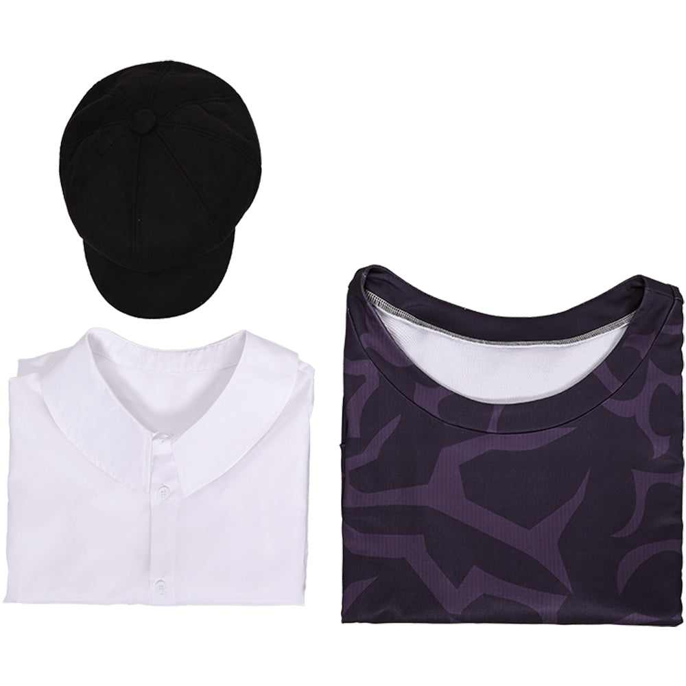 KPop Demon Hunters(2025) Baby Haut Imprimé Noir+Chapeau Cosplay Costume