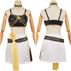 KPop Demon Hunters(2025) Huntrix Mira Tenue à Bretelles Noir Cosplay Costume