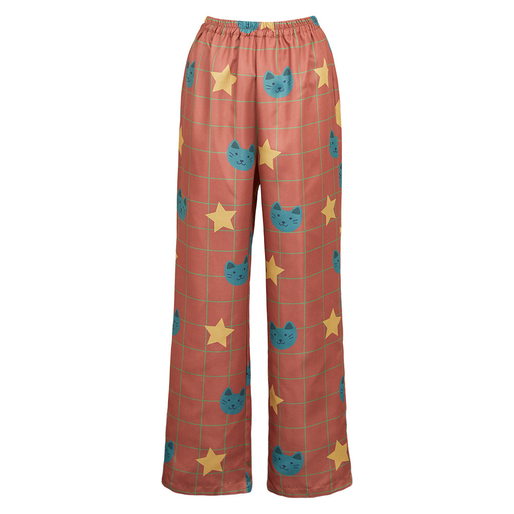 KPop Demon Hunters(2025) Huntrix Rumi Pantalon de Pyjama Orange Cosplay Costume