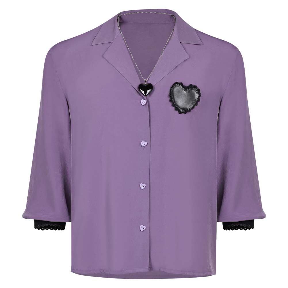 Kpop Demon Hunters(2025) Romance Saja Chemise Violette Cosplay Costume