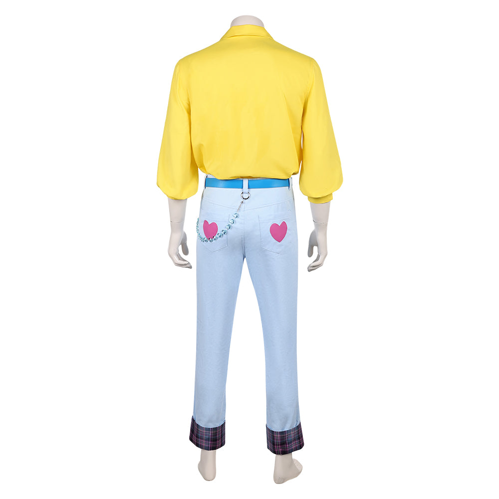 Kpop Demon Hunters(2025) Romance Saja Tenue de Chemise Jaune Cosplay Costume