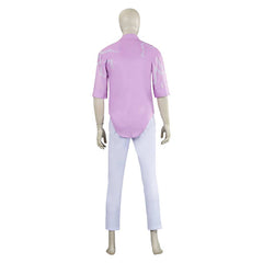Homme Jinu Tenue de Chemise Blanche et Rose Cosplay