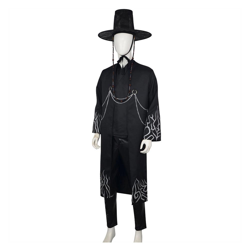 KPop Demon Hunters(2025) Saja Boys Jinu Tenue Noire Cosplay Costume
