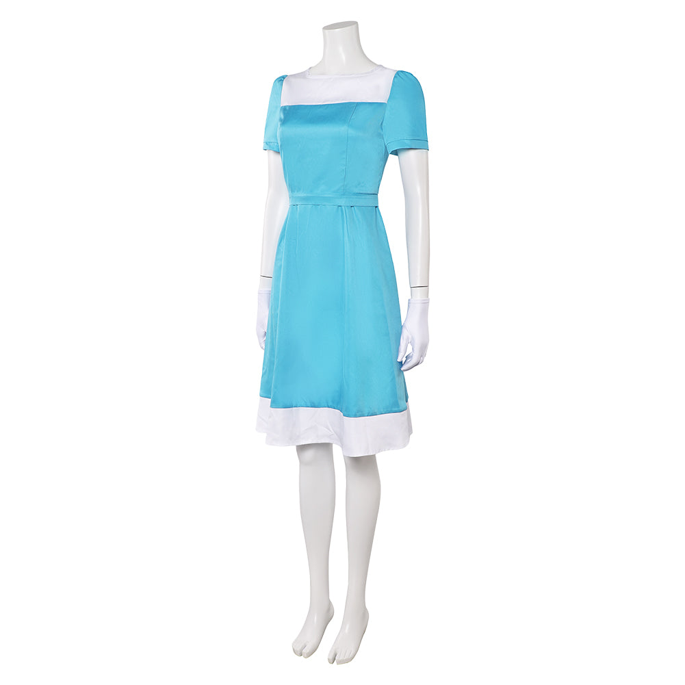 L'Illusionniste 2010 Alice Robe Bleue Cosplay Costume