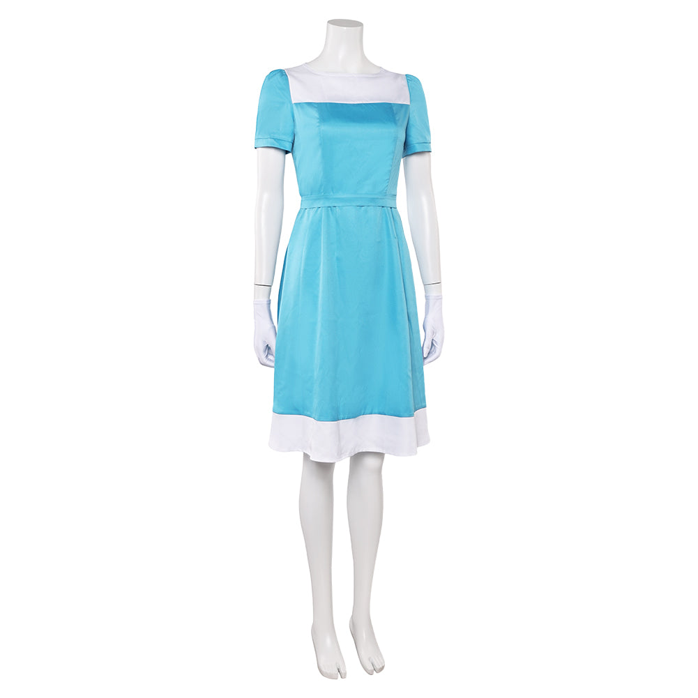 L'Illusionniste 2010 Alice Robe Bleue Cosplay Costume
