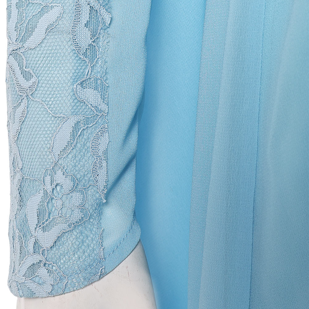 La Guerre des Étoiles Padme Amidala Naberrie Robe Bleue Cosplay Costume
