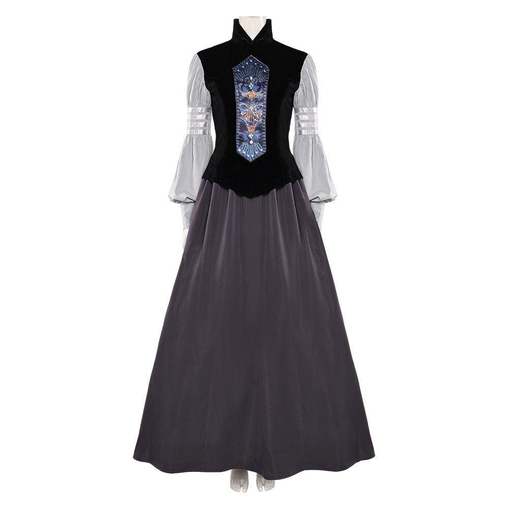 La Guerre des Étoiles Padme Amidala Naberrie Robe Noire Cosplay Costume
