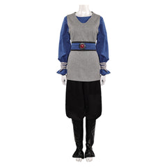 La Guerre des Étoiles Padme Amidala Naberrie Tenue Grise et Bleue Cosplay Costume