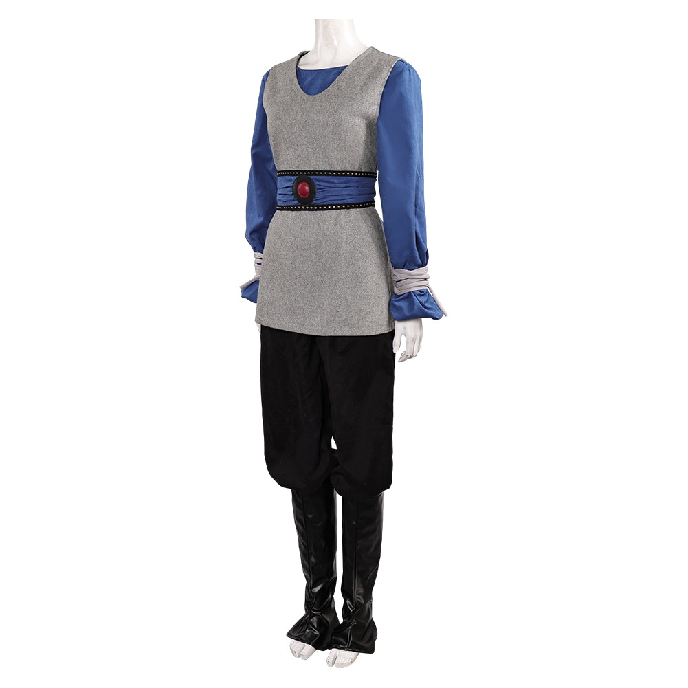 La Guerre des Étoiles Padme Amidala Naberrie Tenue Grise et Bleue Cosplay Costume