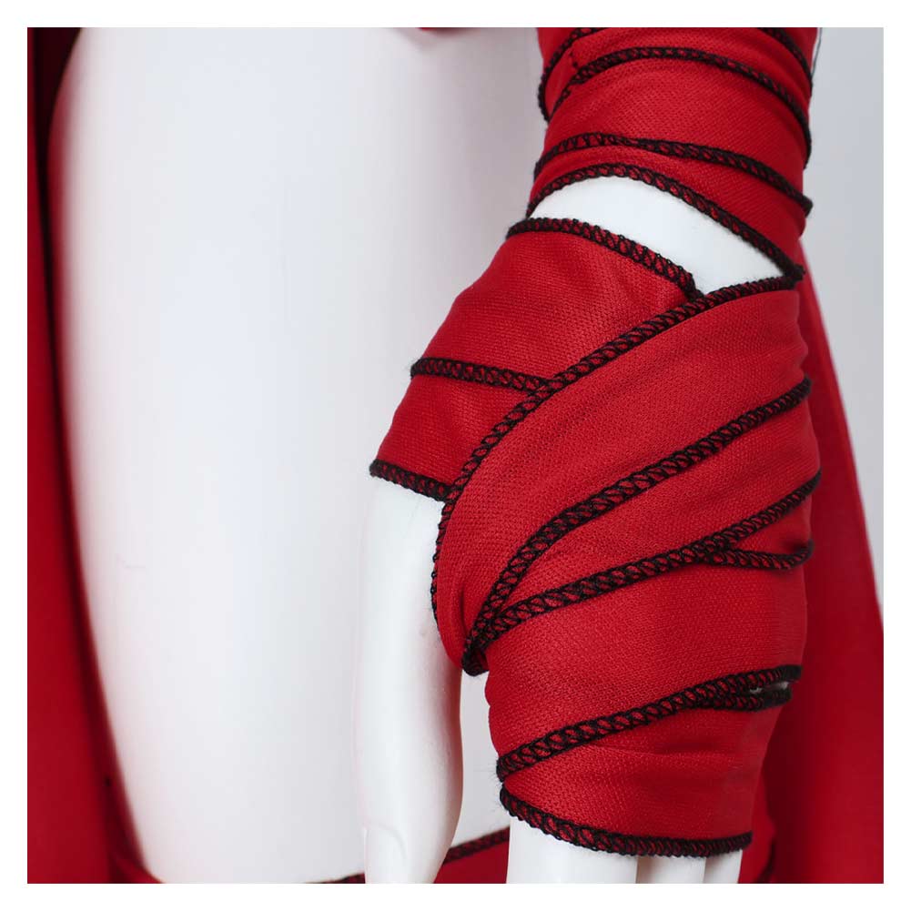 La Guerre des Étoiles Sœurs de La Nuit Merrin Tenue Rouge Cosplay Costume