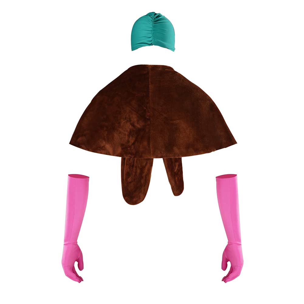 Le Sapin a Les Boules Clark Châle+Gants+Chapeau Cosplay Costume
