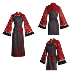 Limbus Company Jia Xichun Robe Rouge et Marron Cosplay Costume