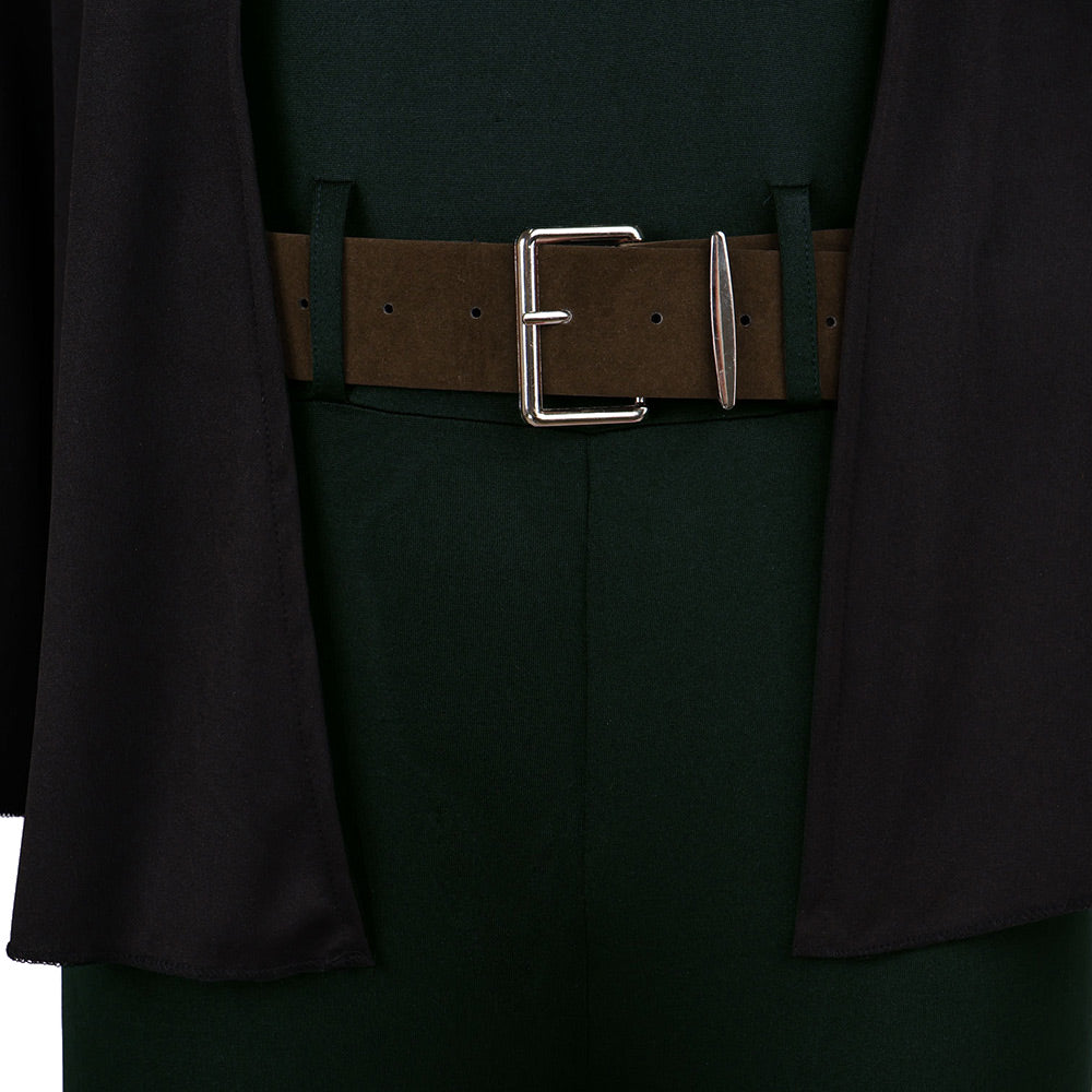 Maki Zenin Tenue Noire et Vert Foncé Cosplay Costume