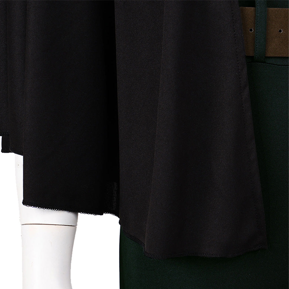 Maki Zenin Tenue Noire et Vert Foncé Cosplay Costume