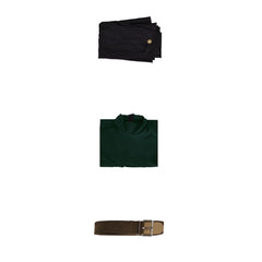 Maki Zenin Tenue Noire et Vert Foncé Cosplay Costume