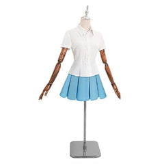 Overwatch Kiriko Tenue Bleue Cosplay Costume