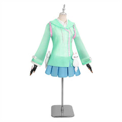 Overwatch Kiriko Tenue Bleue Cosplay Costume