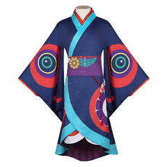 Mononoke Zashiki Warashi Tenue Bleue Cosplay Costume