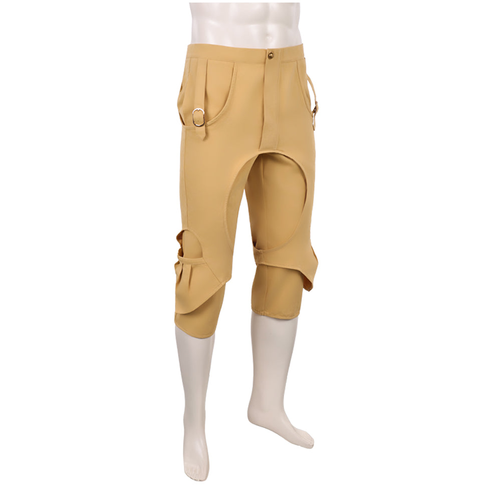 One Piece Live Action 2(2026) Monkey D. Luffy Pantalon Marron Cosplay Costume
