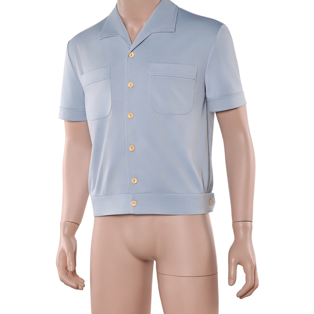 One Piece Live Action 2(2026) Sanji Chemise Bleue Cosplay Costume