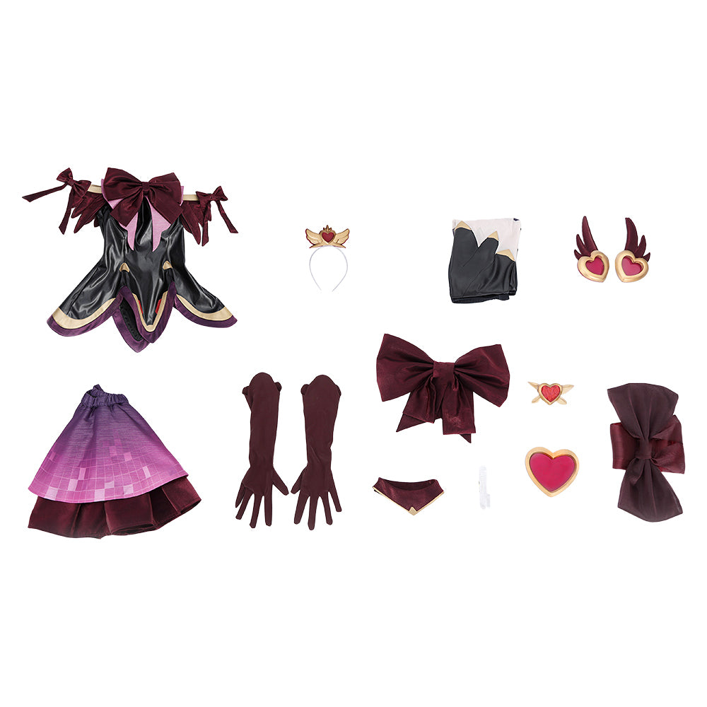 Overwatch 2 Juno Heart of Hope Skin Mythique Noire et Rouge Cosplay Costume