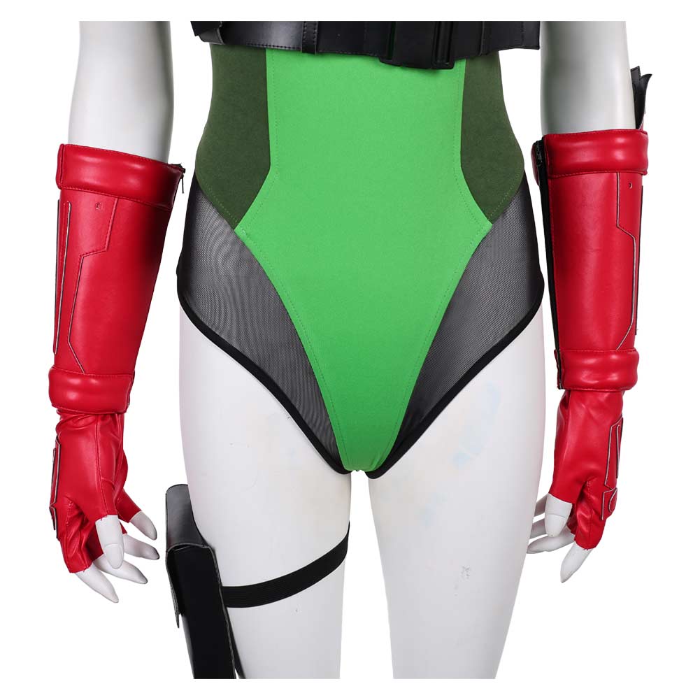 Overwatch 2 x Street Fighter 6 Widowmaker Tenue Verte de Cammy White Peau Coslay Costume