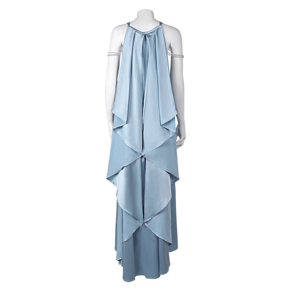 Padme Amidala Naberrie Pyjama Robe Bleue Cosplay Costume