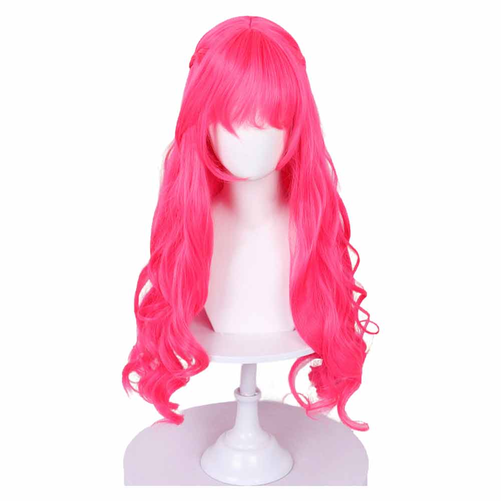 Pink Descendants: Wicked Wonderland Cosplay Wig Heat Resistant Synthetic Hair Carnival Halloween Party Props
