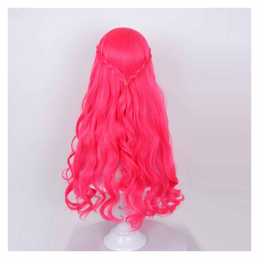 Pink Descendants: Wicked Wonderland Cosplay Wig Heat Resistant Synthetic Hair Carnival Halloween Party Props